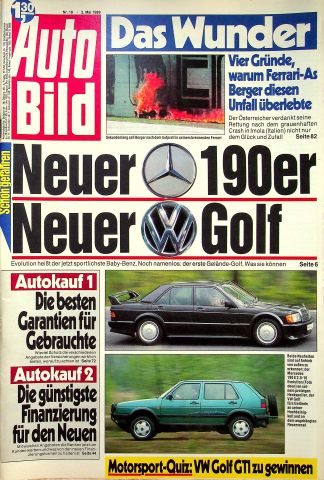 Deckblatt Auto Bild (18/1989)